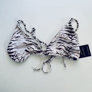Skatie Bikini Top Size L Tiger Striped